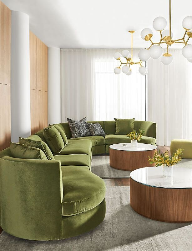 Creating Friendly Environment  in Your Living Room with Round Sofa