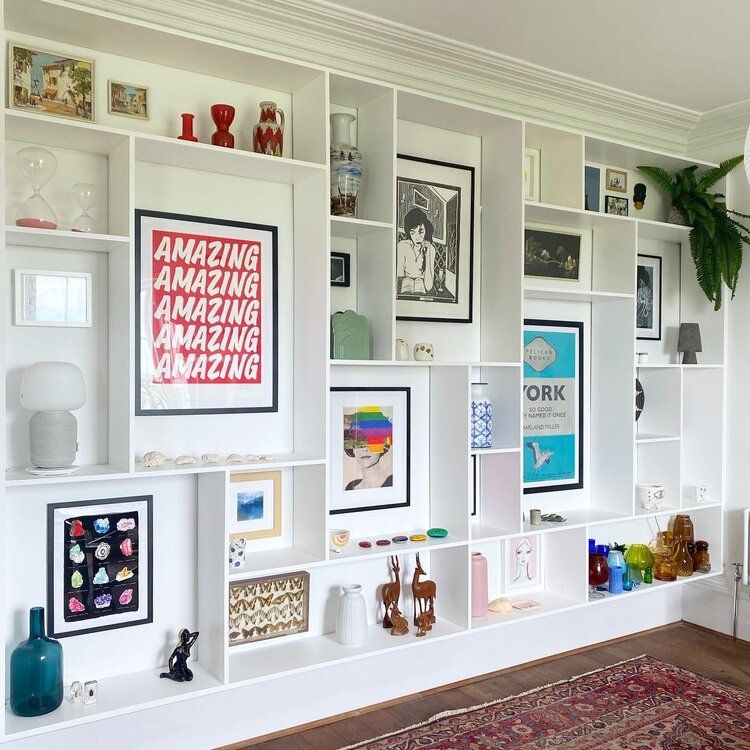 Functional Storage: Organizing with Wall
Shelving Units