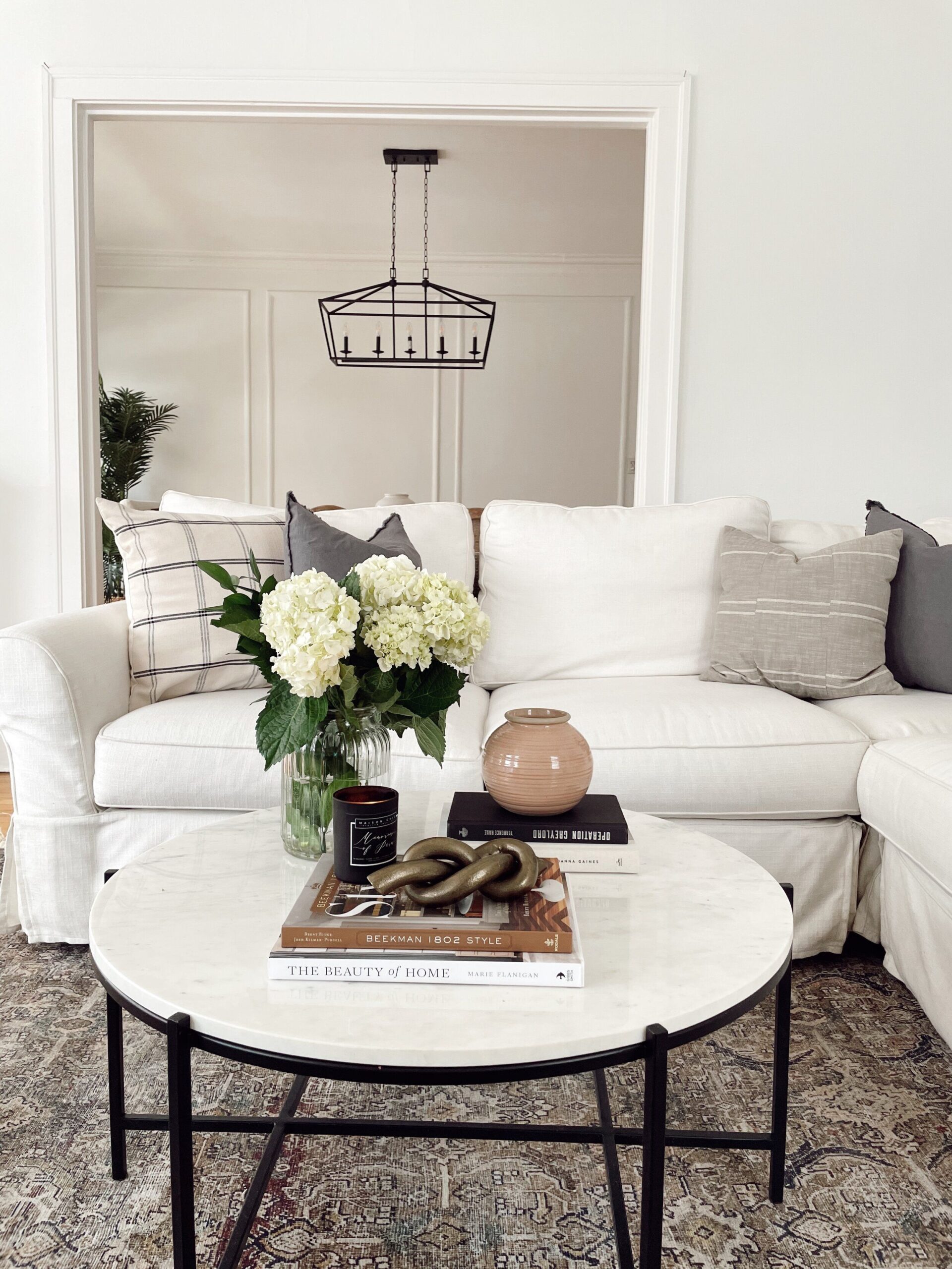 Nice white coffee table for home and patio