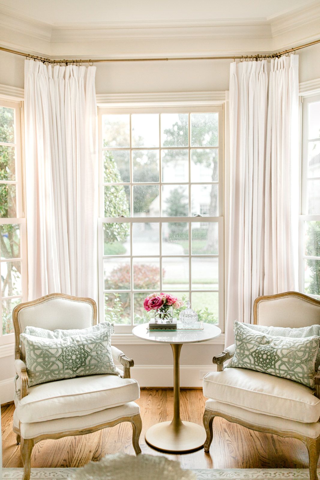 Let window drapes provide the
room with aesthetic appeal