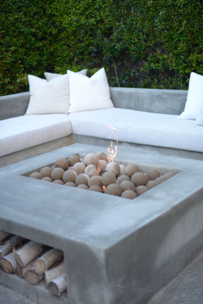 Cinder Block Fire Pit For Outdoor