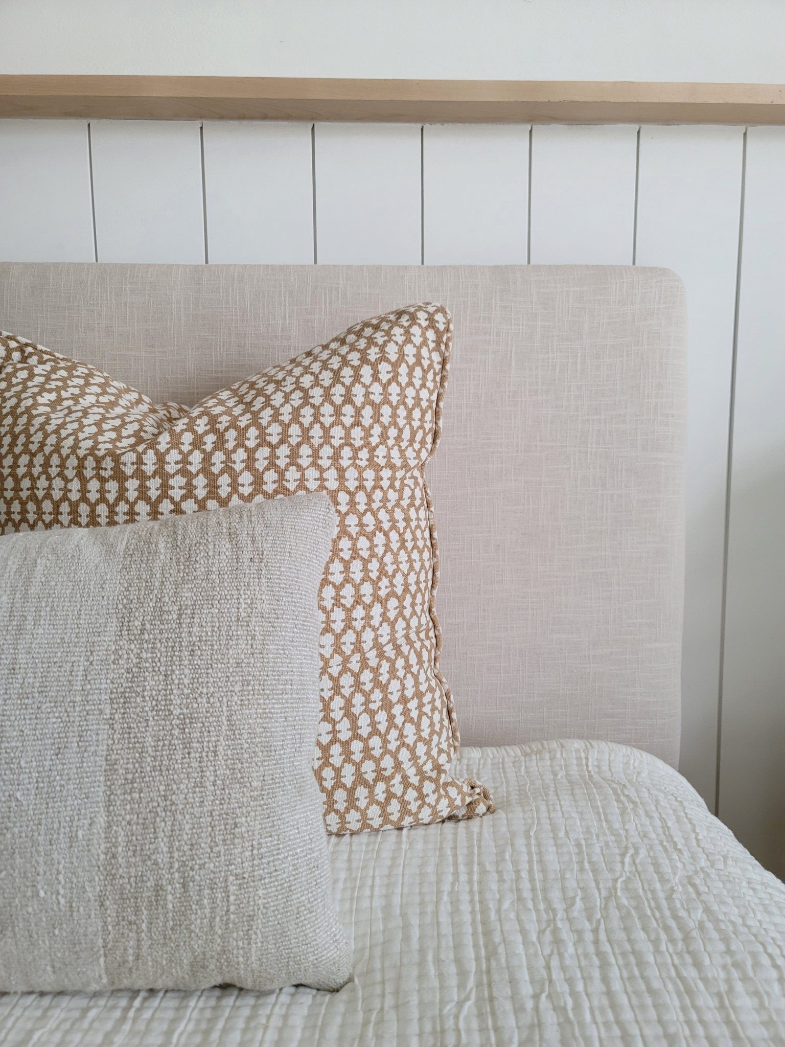 Stylish fabric headboard with your own hands