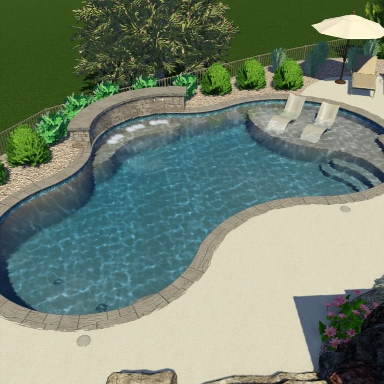 Benefits of having the gunite
pool