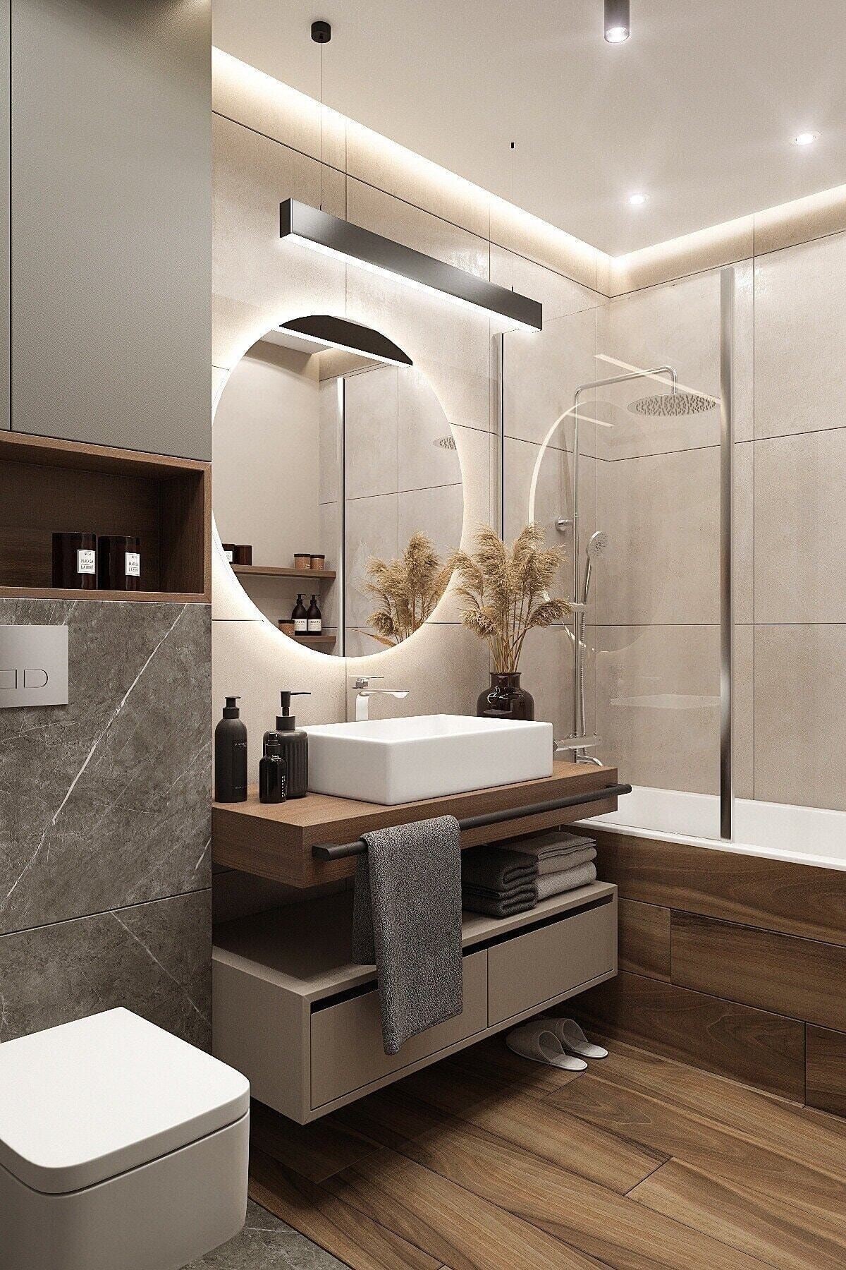 Turn Your Simple Bathroom Into
a Modern : ideas of bathroom decor