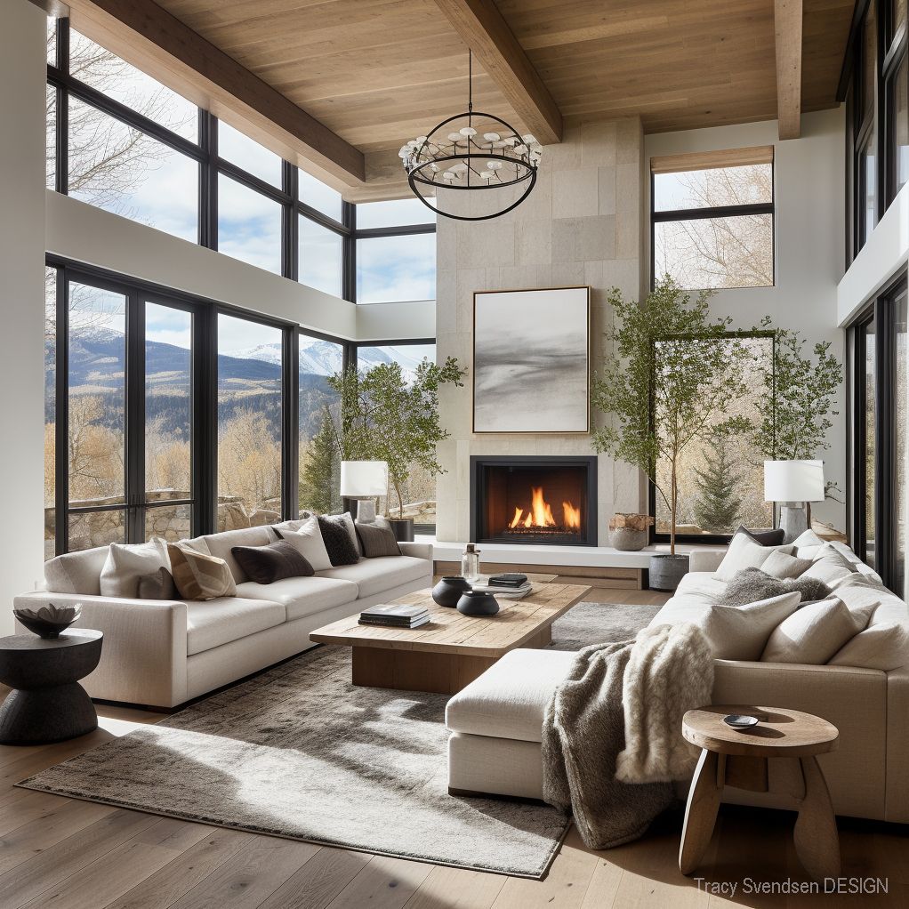 Contemporary Comfort: Relaxing in a
Modern Living Room