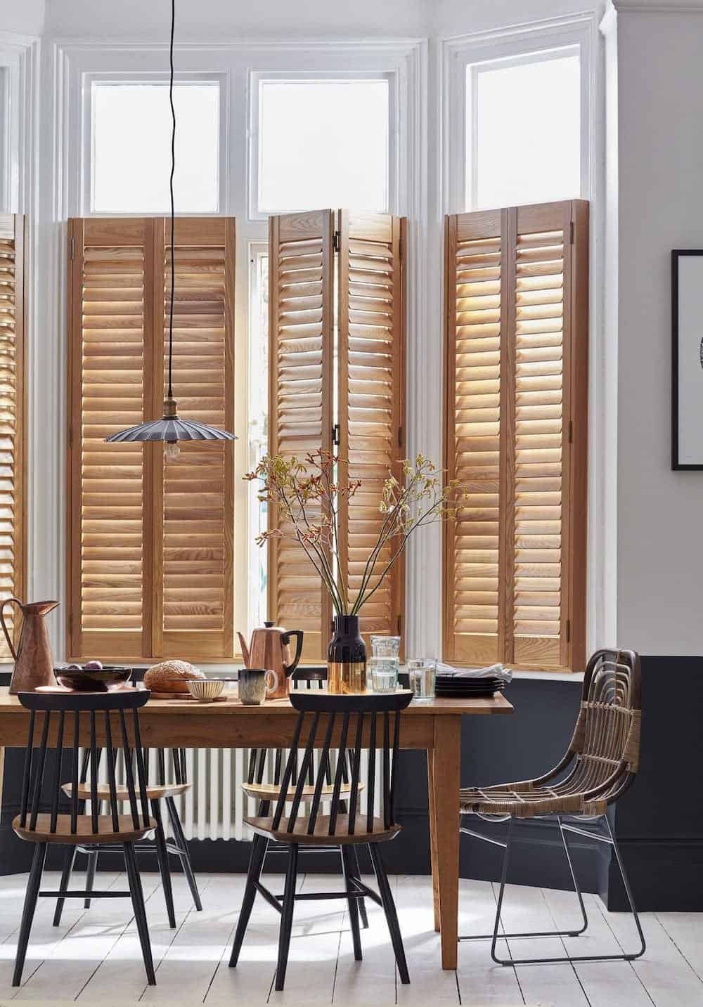 Treat your windows to a fancy
with Plantation Shutter to fit