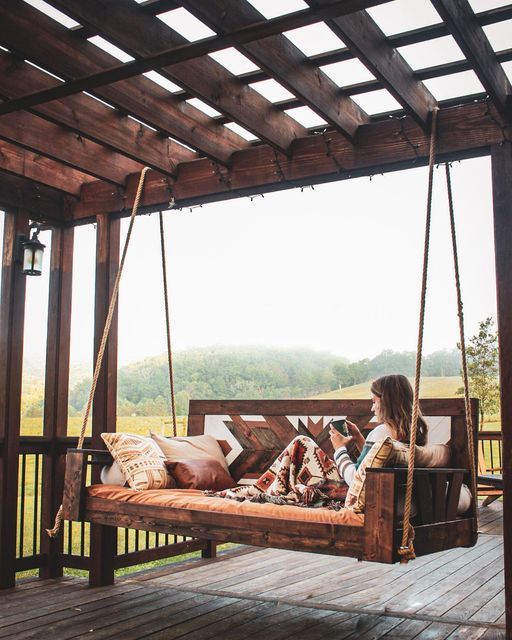 Leisurely Moments: Swinging Away Stress
with Porch Swings