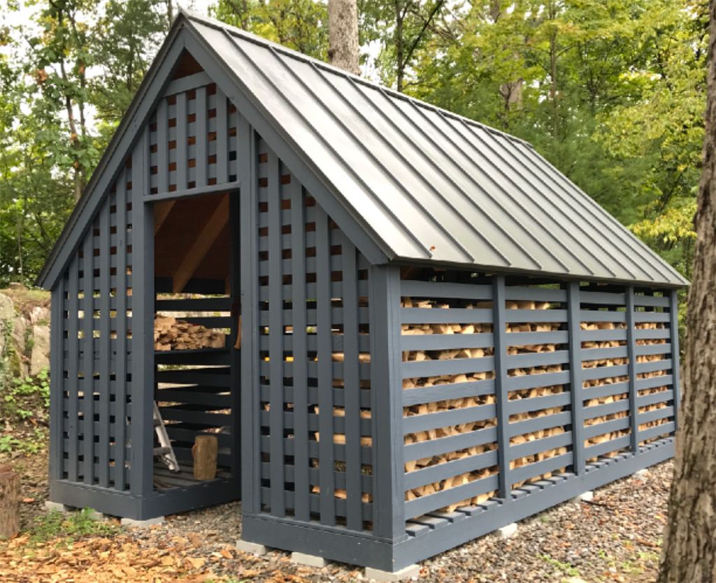 Wood shed for Storage of
Garden Equipment