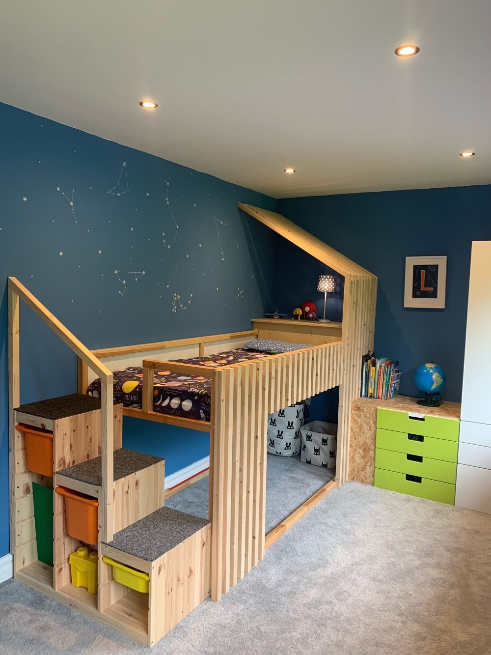 Organizing childrens bedroom
furniture