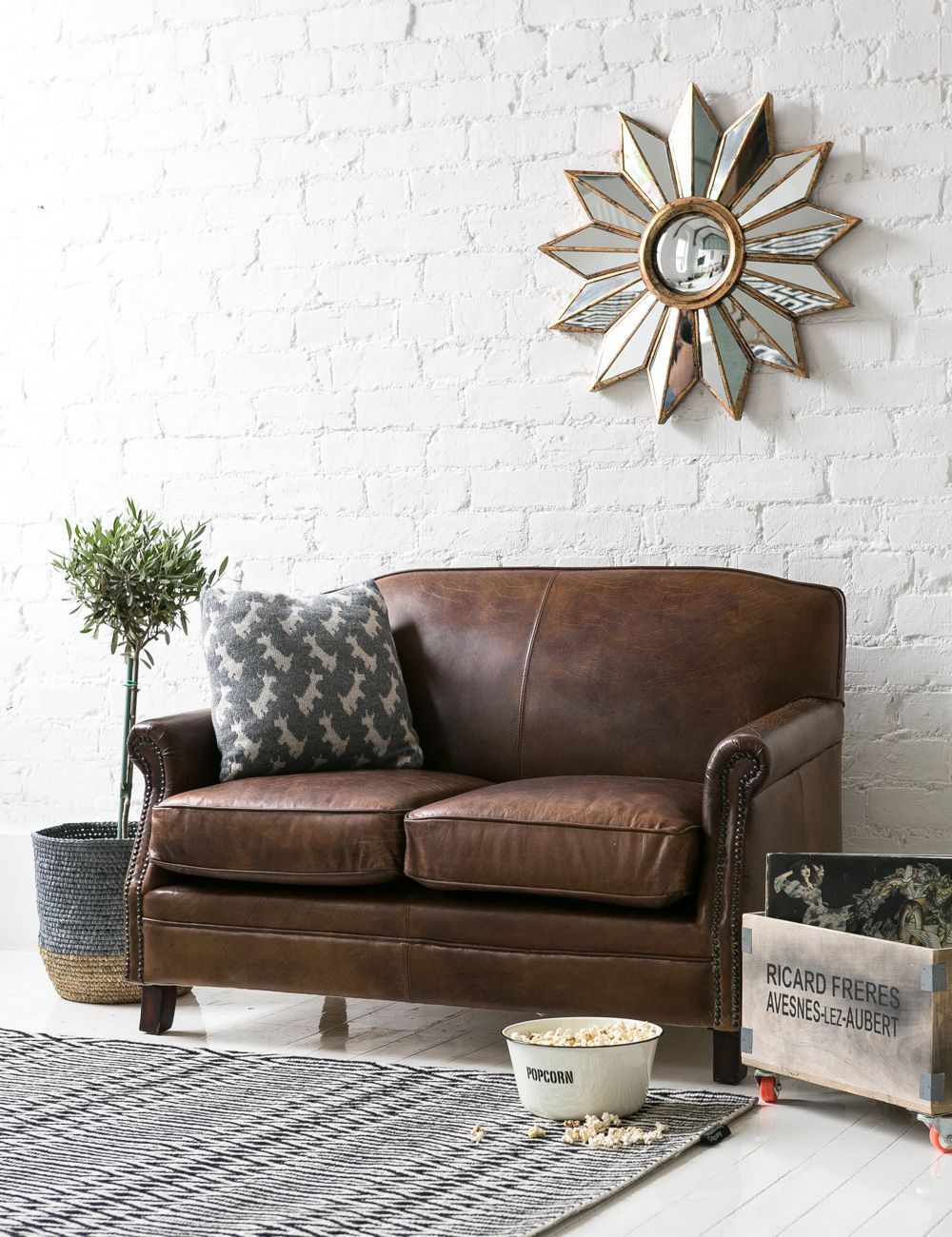 How to take care of distressed
leather sofa?