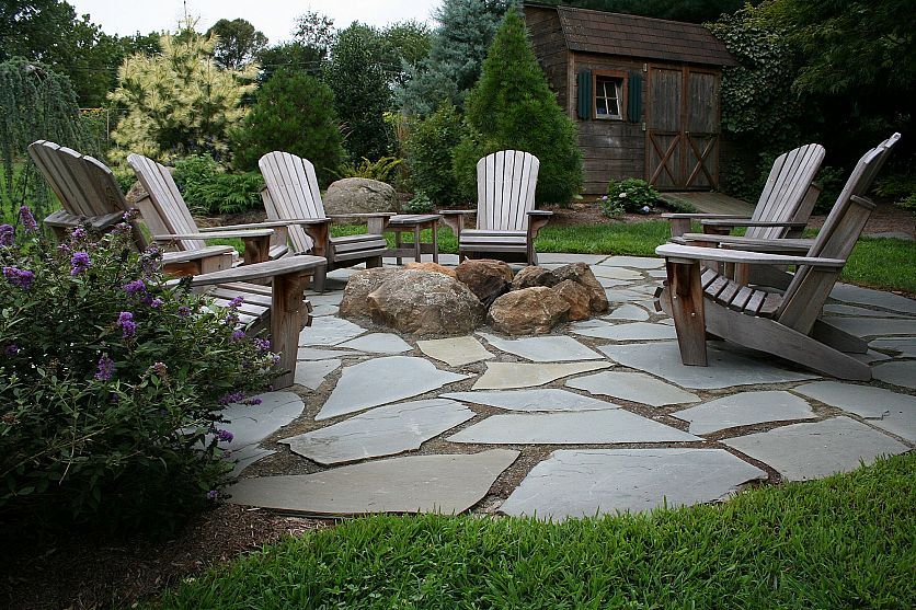 Laying a Flag stone Patio is a
very good option to enhance the outdoor beauty