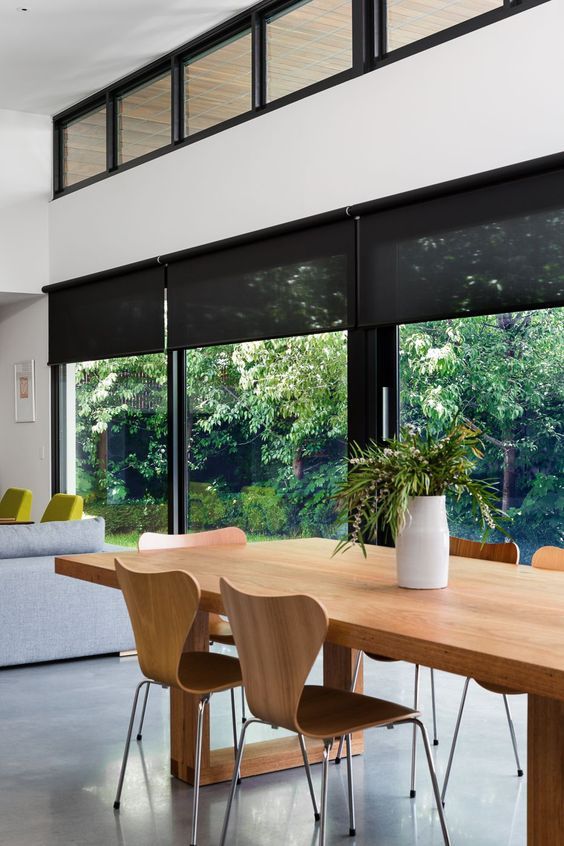 Install Modern window
treatments for Protection against Sun and Heat