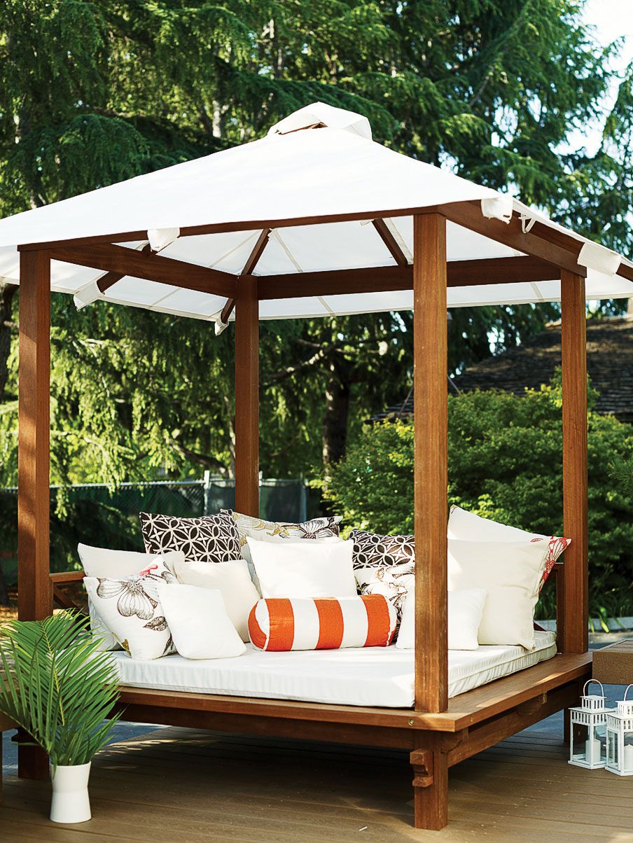 Tips for decorating patio
daybed