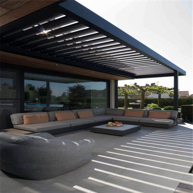 Apply The Patio Roof To Get  The Elegant Look For The House