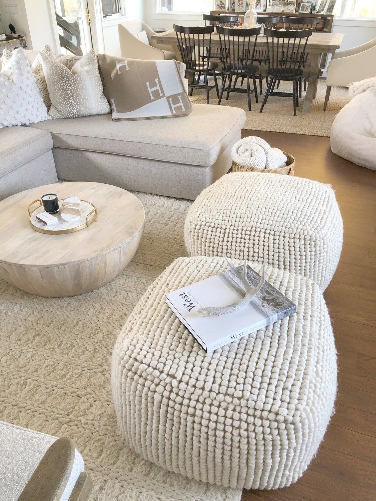 Pouf ottoman usage at home