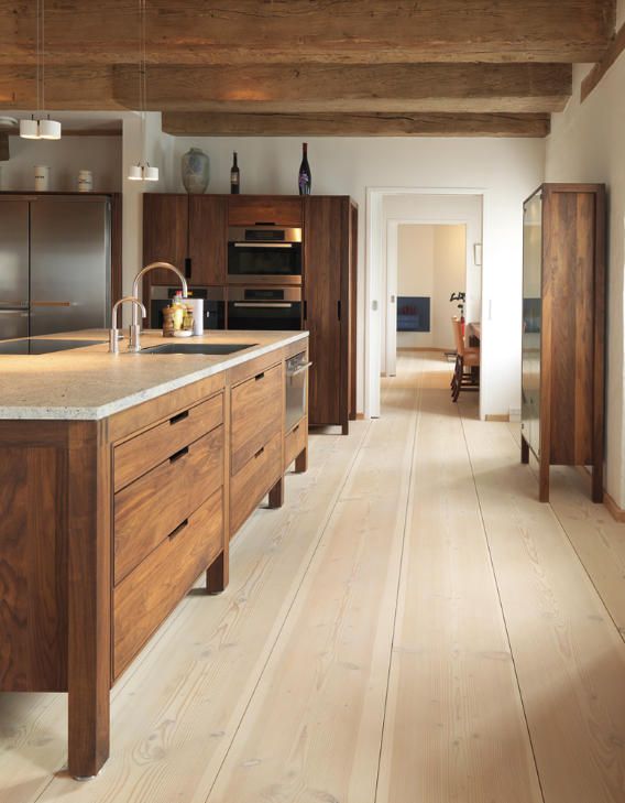 Natural charm of rustic kitchen cabinets