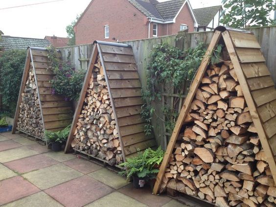 Wood shed for Storage of
Garden Equipment