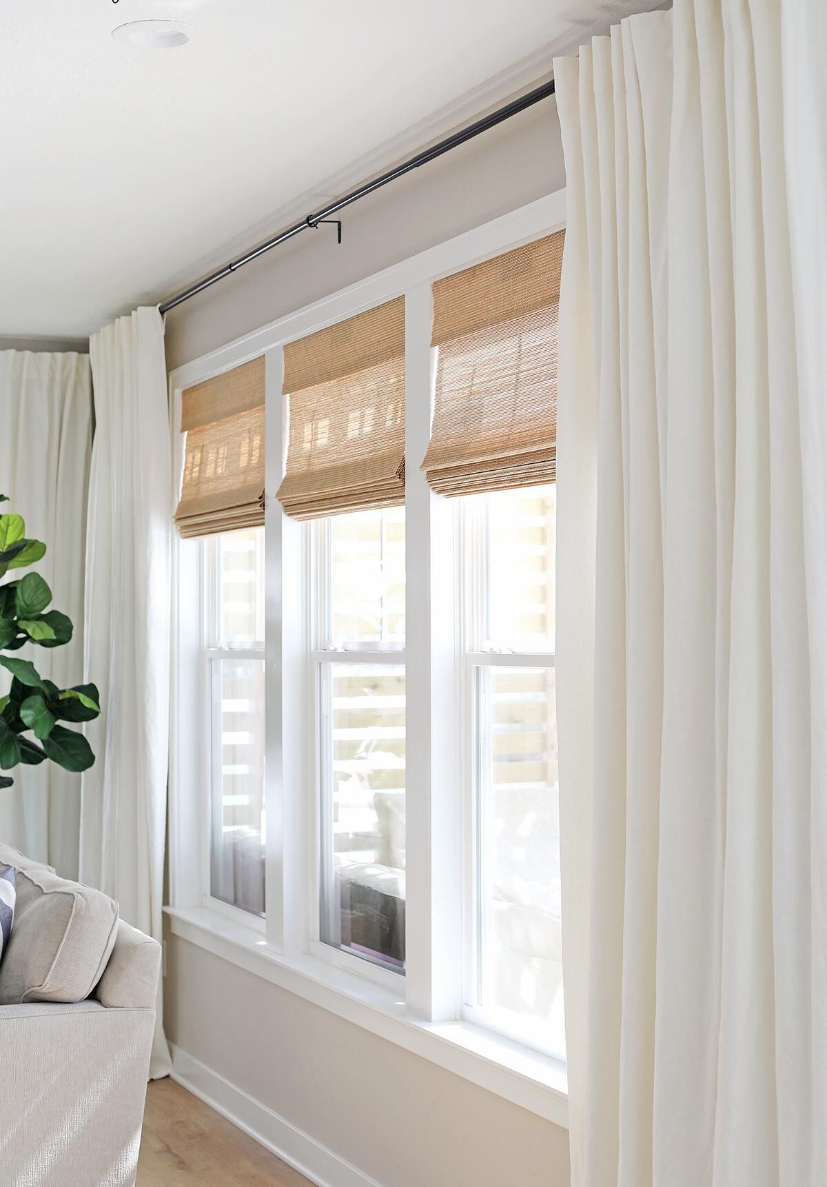 Care and maintenance of the  bamboo roman shades