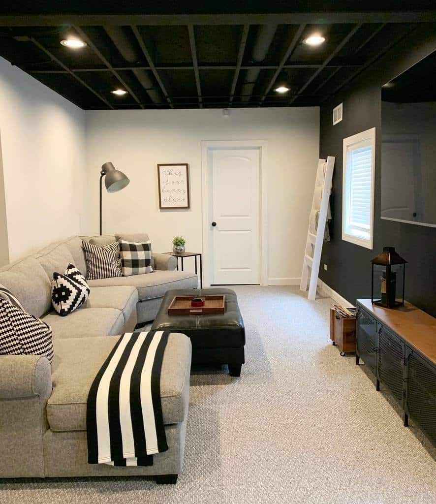 The simplest basement ceiling ideas