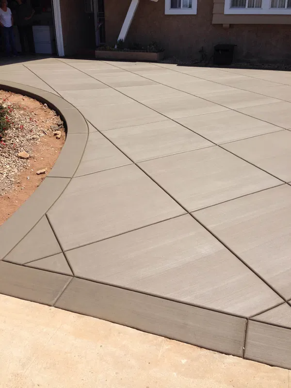 Have Cement Patios which are
Long Lasting