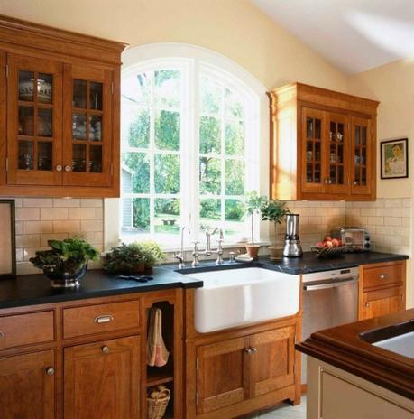 Versatile and beautiful cherry kitchen cabinets