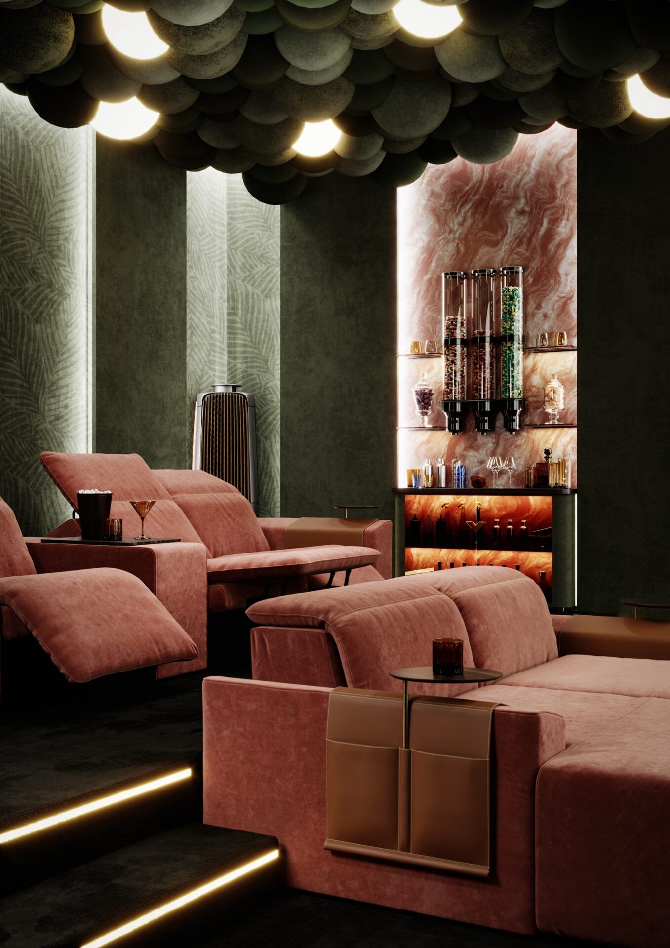 Beautiful Home Theater Recliners in Beautiful Style