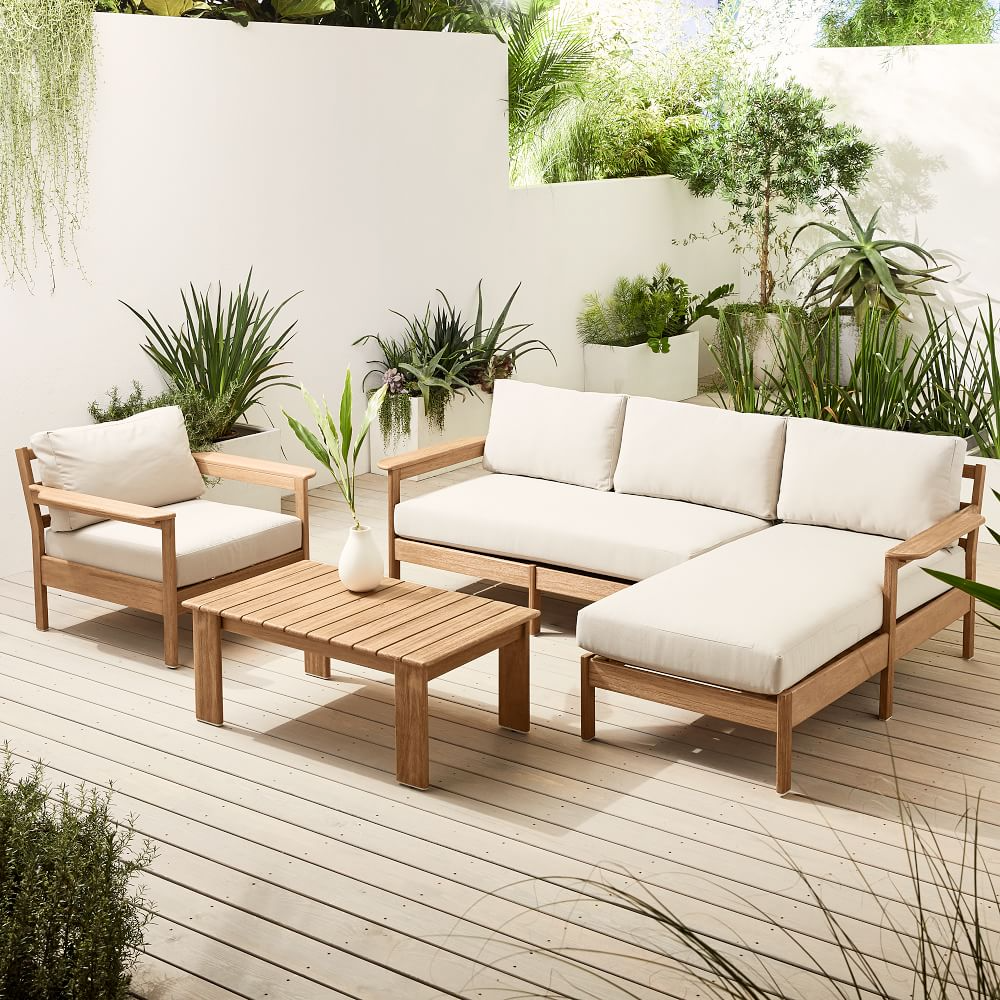 Comfortable and convenient patio sectional