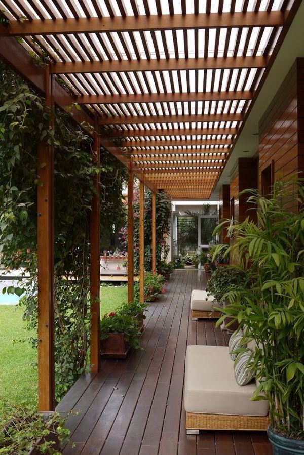 Care and maintenance of the
pergola covers