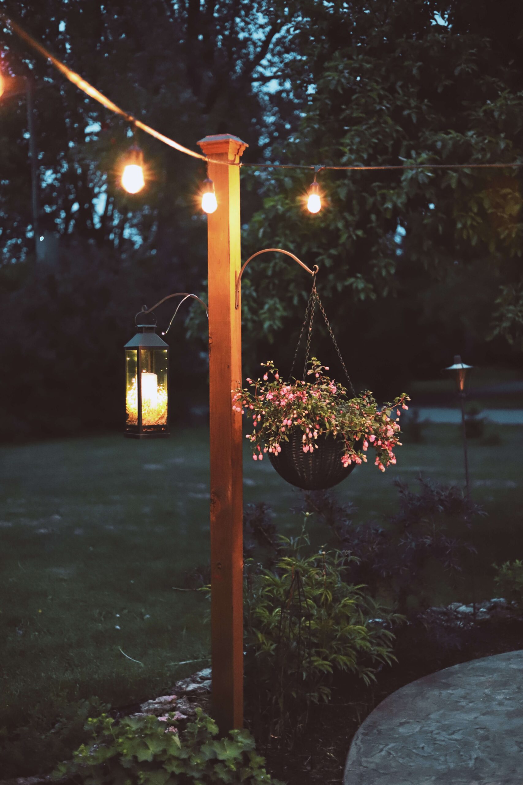 The importance of backyard
lights