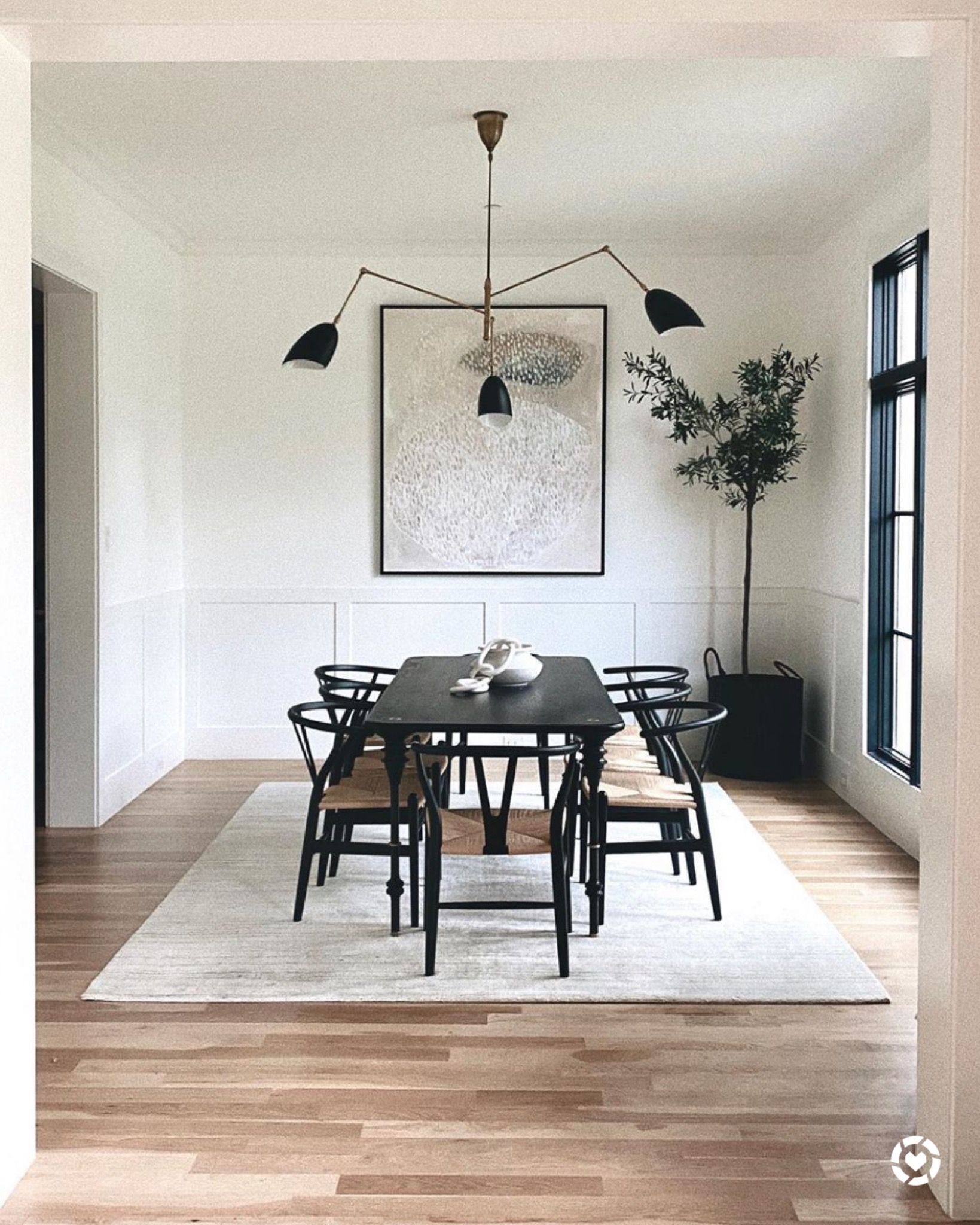 What An Elegance To Have A
Black Dining Table