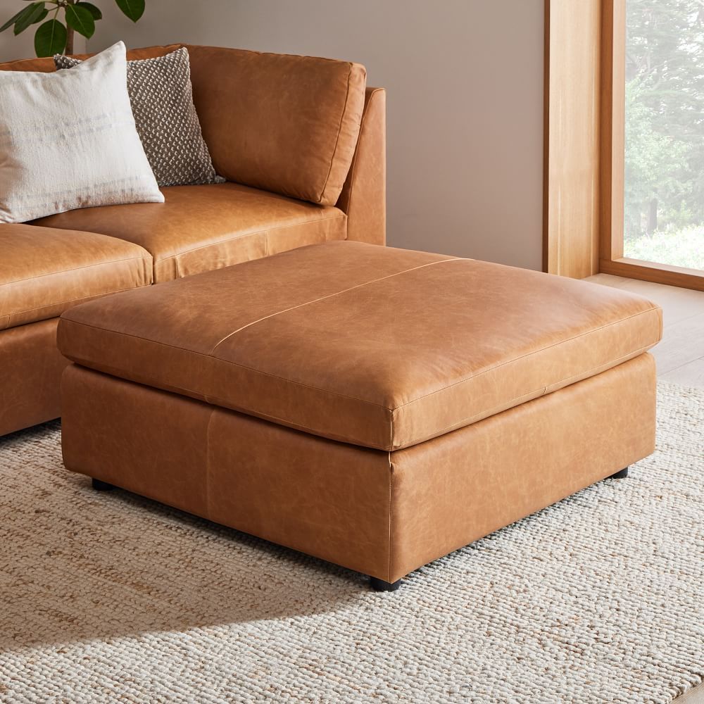 Leather ottoman: past and present