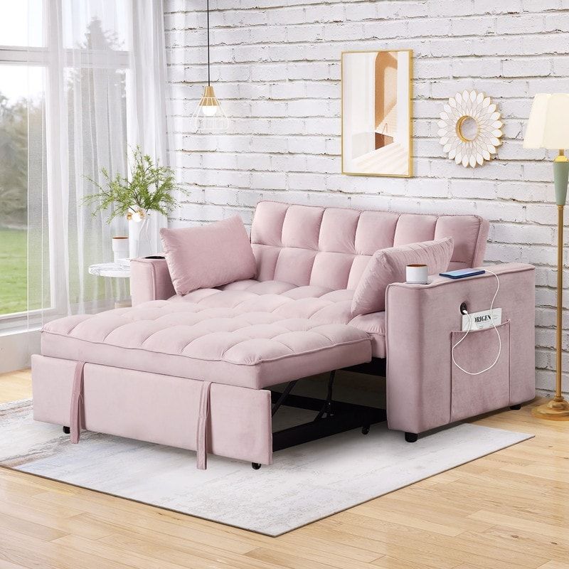 Combine Seating And Sleeping
Options With Loveseat Sofa Bed