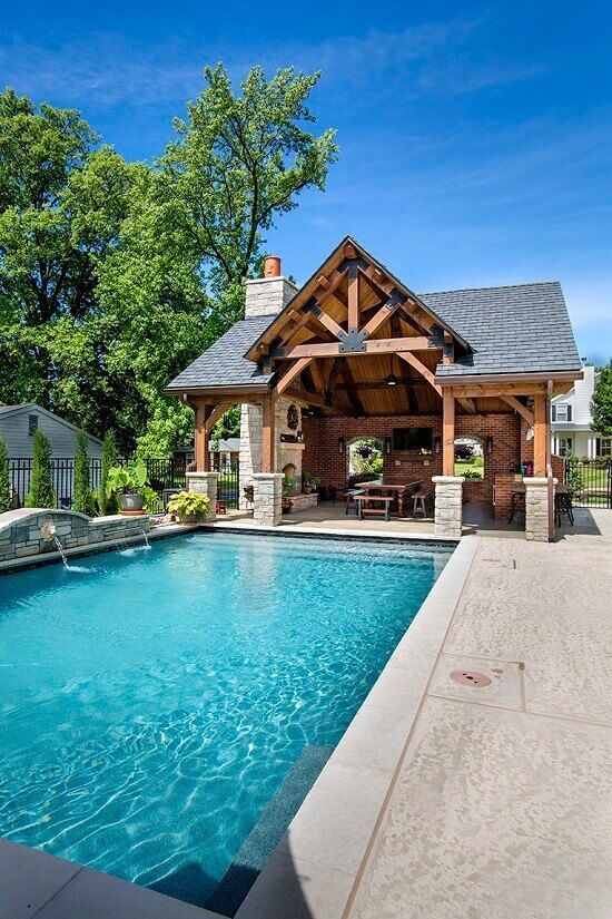 Choose Pool House Ideas to set
up one by your Poolside