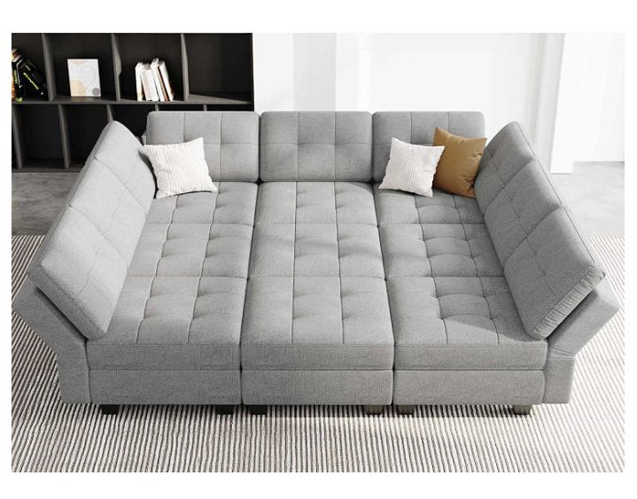 Enjoy the luxury and relaxing
feel of comfort using a sectional sleeper sofa