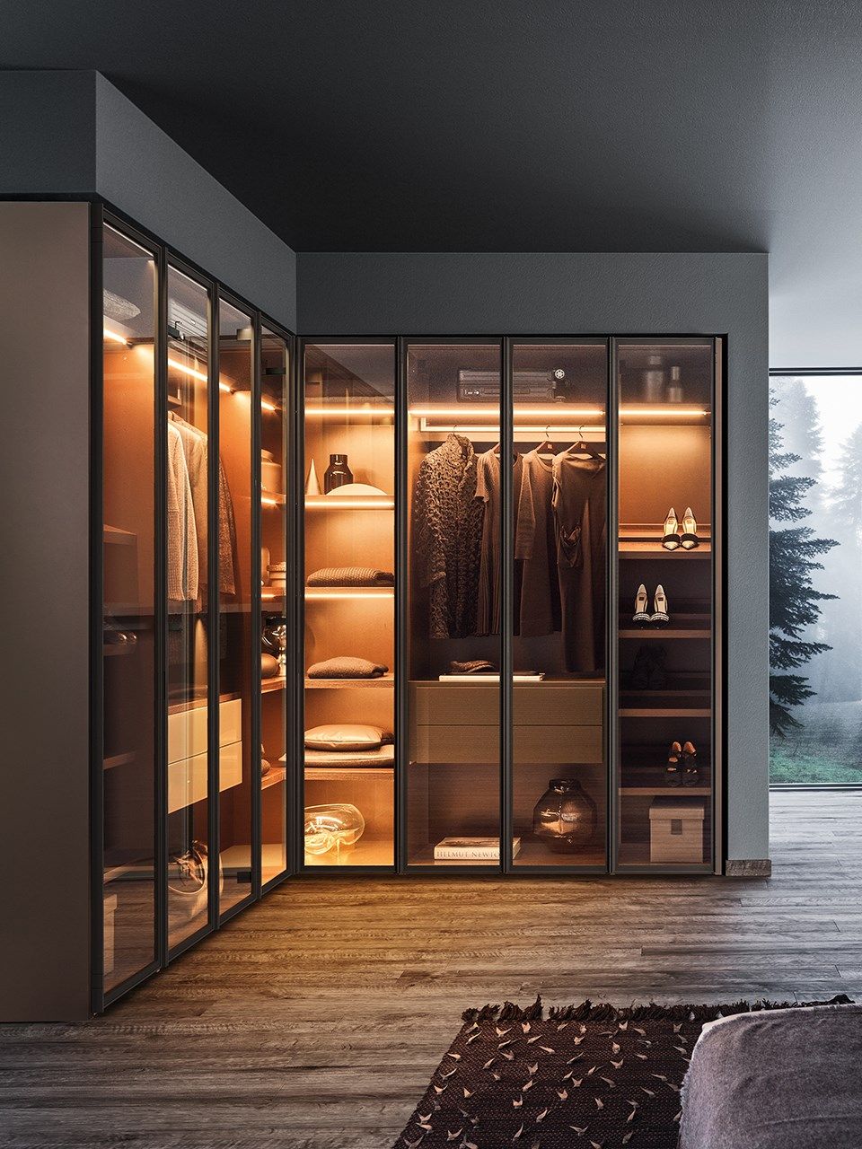 Novel Ideas of Corner Wardrobe  for Your Room