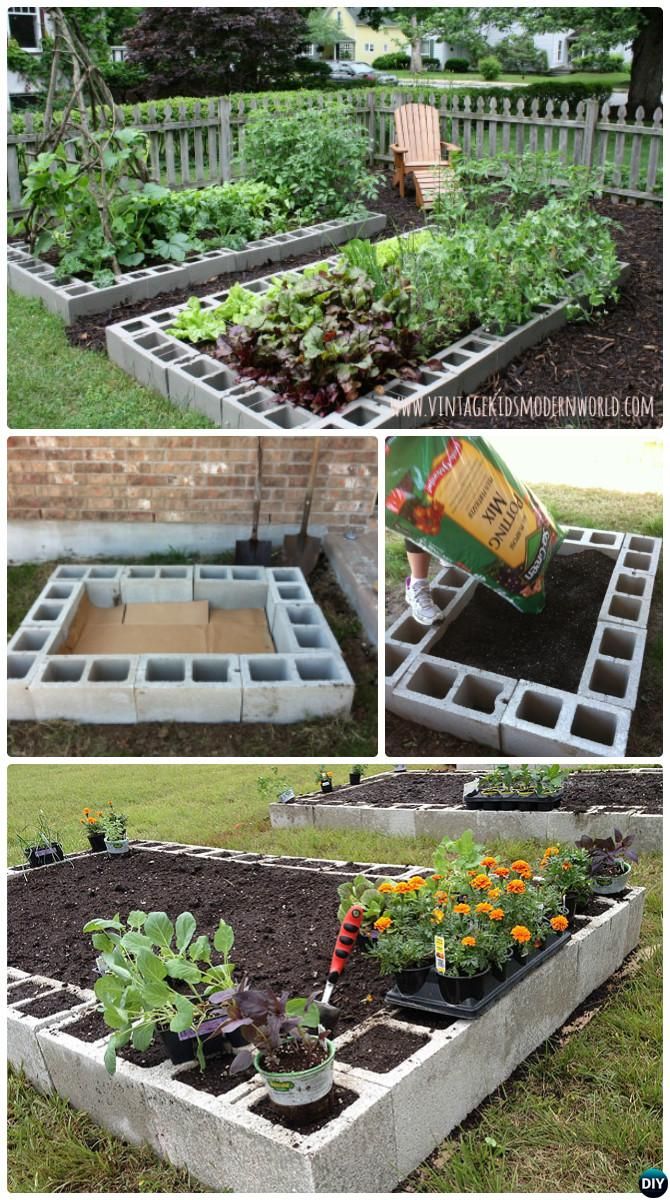 #diy cinder block raised garden bed-20 diy raised garden bed ideas ENDTAZS