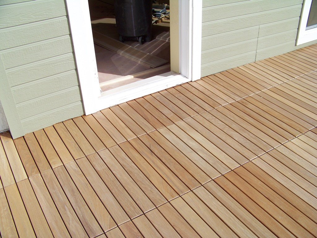 ... eco decking tiles premium interlocking garapa blonde wood deck tiles ... WCJHHCL