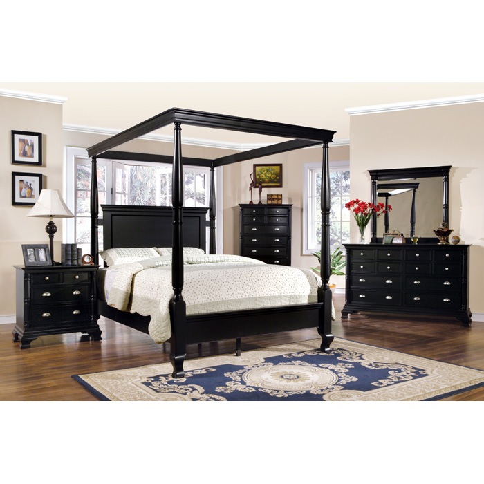 ... st. regis black canopy bed - ytf-sr820 VWRUDBH