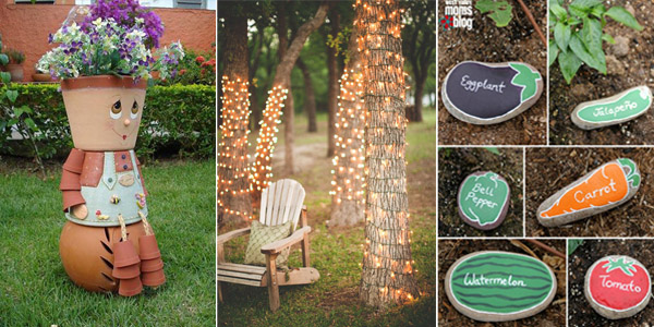 10 awesome diy garden decoration ideas ZKFATRD