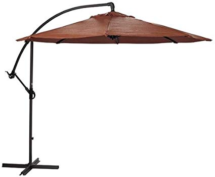 10u0027 cantilever umbrella, 10u0027diameter, terra cotta ZPXYNVH