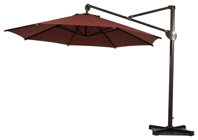 11u0027 heavy duty offset cantilever outdoor umbrella, vertical tilt, ... IOEJSTY