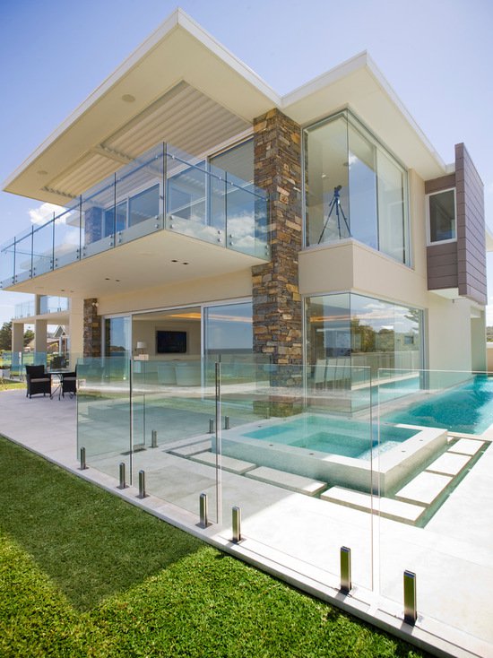 17 stunning glass balcony house design ideas UVGZBXF