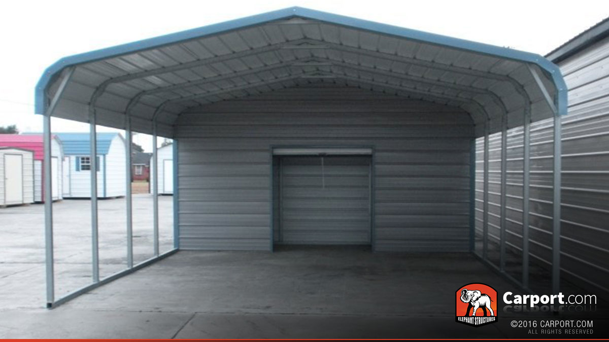 18x26 2 car metal carport HNDOFTG