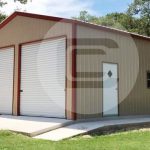 2 car metal garage - 24×36 ... MBGKUDT