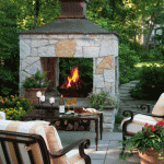 20 outdoor fireplace ideas VBMXVRC