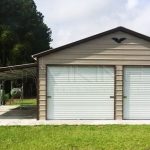 22x26x10 metal garage with lean to ZHXPKBT