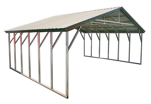 30x41 vertical triple wide metal carport ODFMTUG