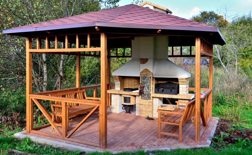 32 wooden gazebos that provide rich design and comfortable spaces WTMRMZS