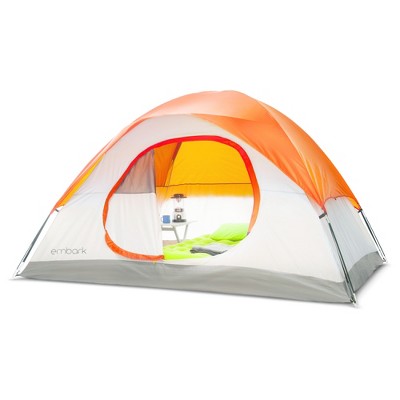 4 person dome tent orange - embark™ RFJNNYV