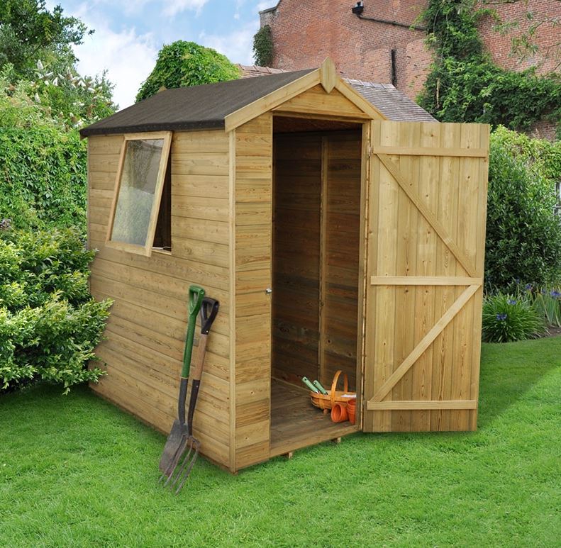 6 x 4 ultimate tongue and groove apex small shed SCAFKLK